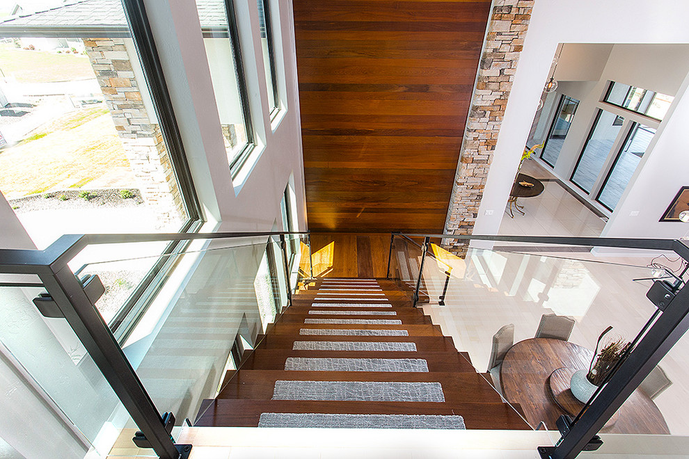 Inspiration for a modern staircase in Boise.