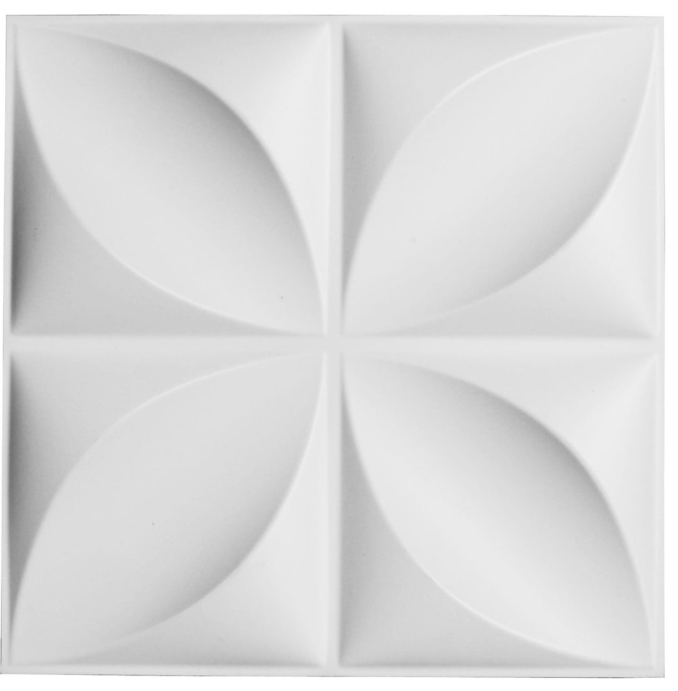 11 7/8"Wx11 7/8"H Helene EnduraWall Decorative 3D Wall Panel, White