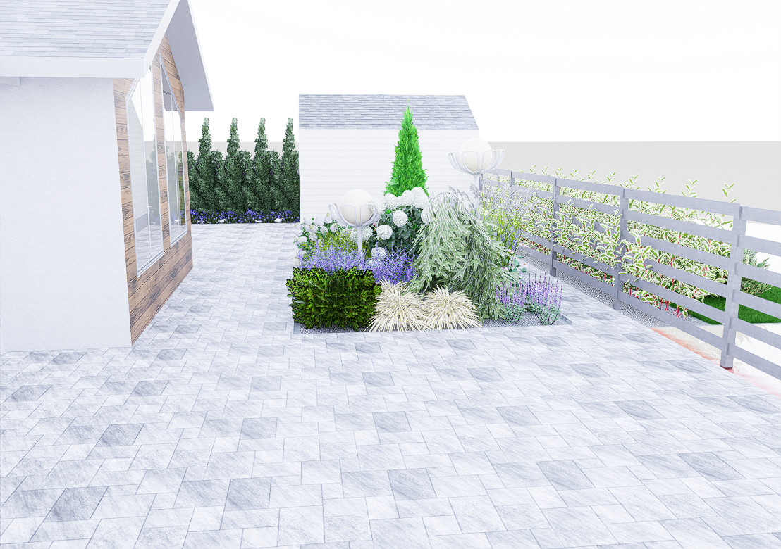 Дизайн участка 6 соток в современном стиле