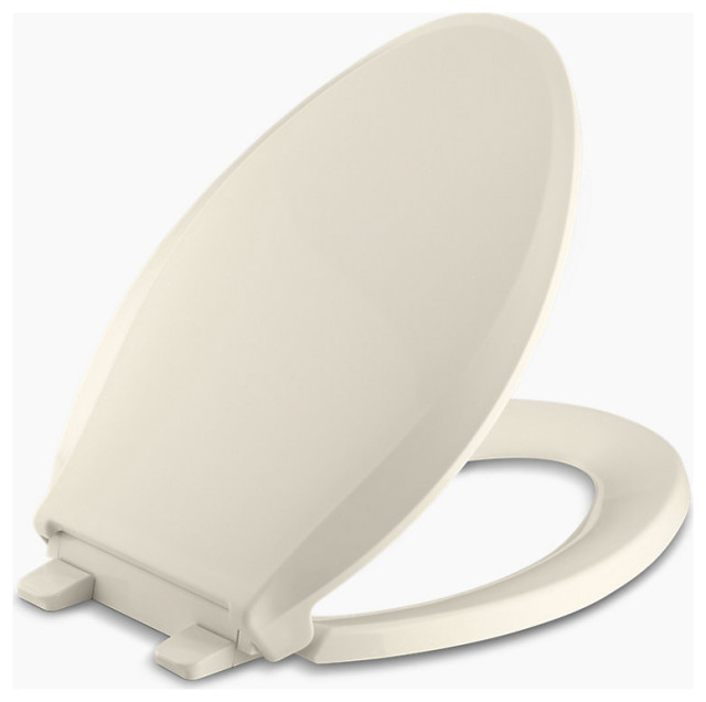 Kohler Cachet QuietClose, Elongated Toilet Seat, Almond Contemporary
