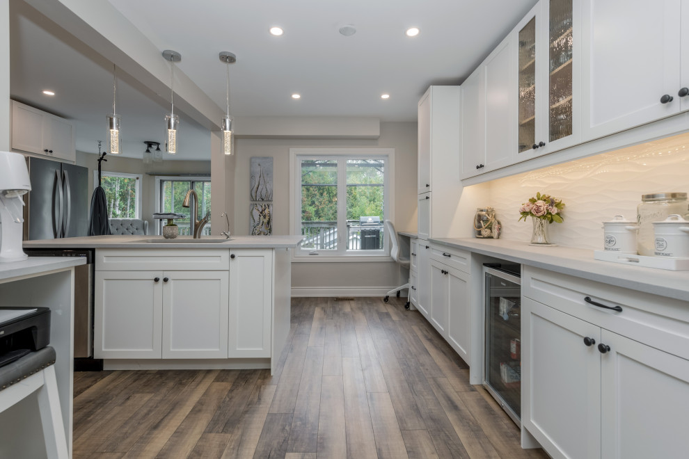Timeless Elegance Shaker White in Barrie Contemporary Kitchen Toronto by