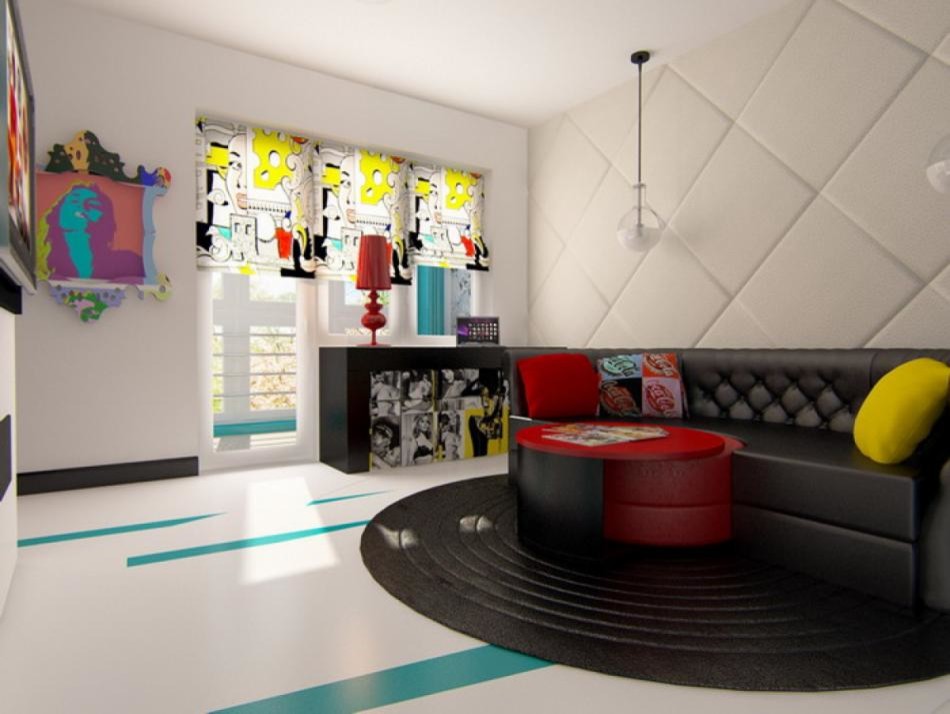 Дизайн квартиры в стиле «Поп-арт»
