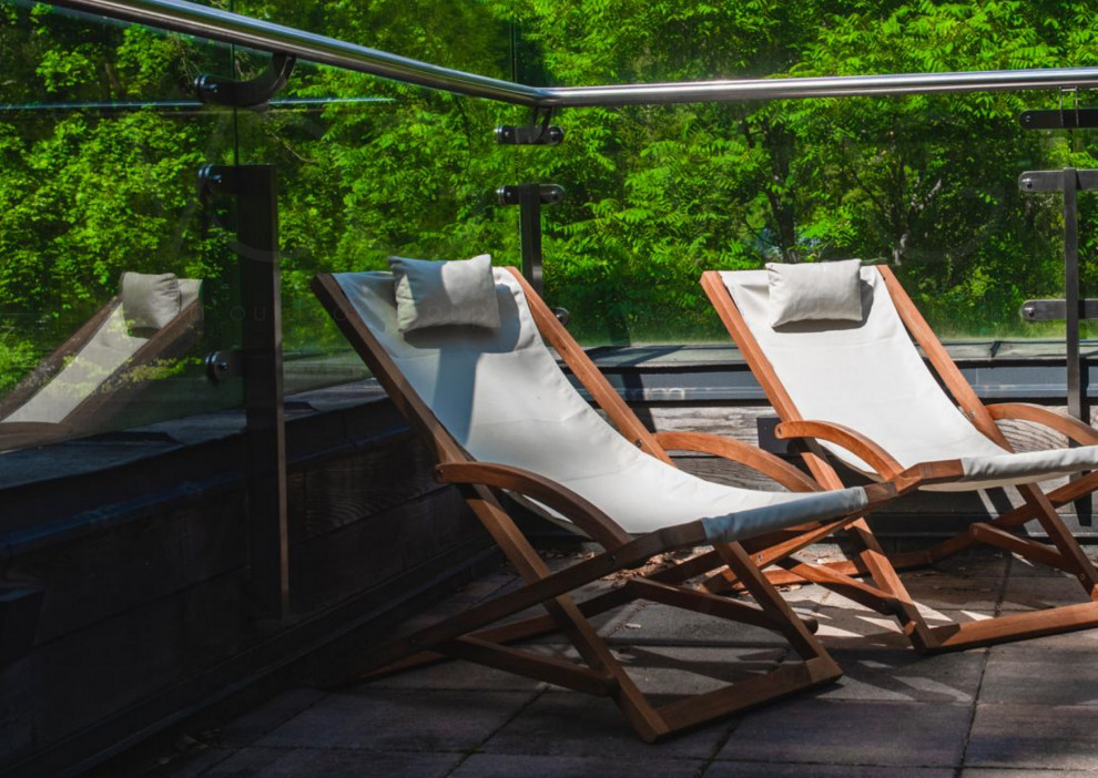 Стеклянная веранда на эксплуатируемой кровле