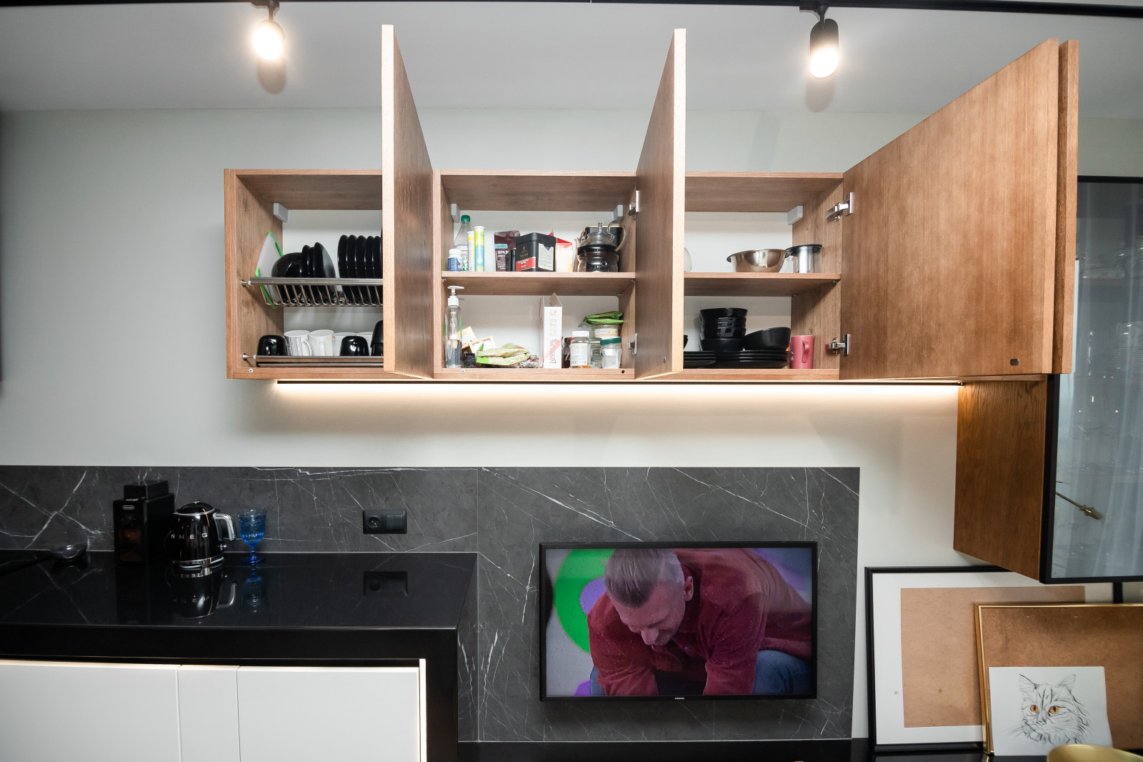 Кухня-гостиная в стиле минимализм