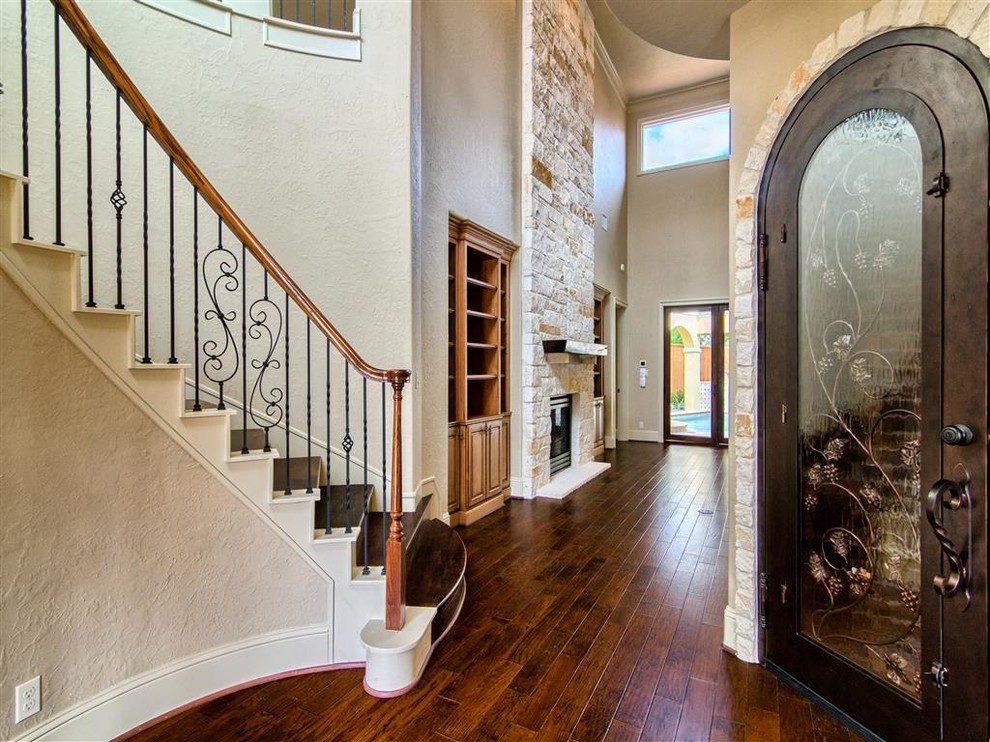 Tuscan entryway photo in Houston