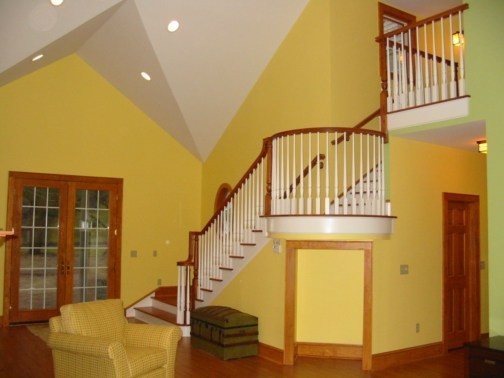 Design ideas for a large arts and crafts staircase in New York.
