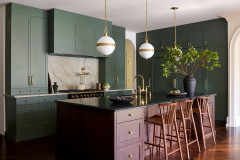 4 Stylish New Kitchens Featuring Green Cabinets