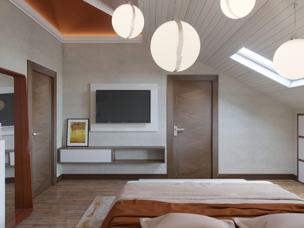 Реновация спальни с мансардной крышей