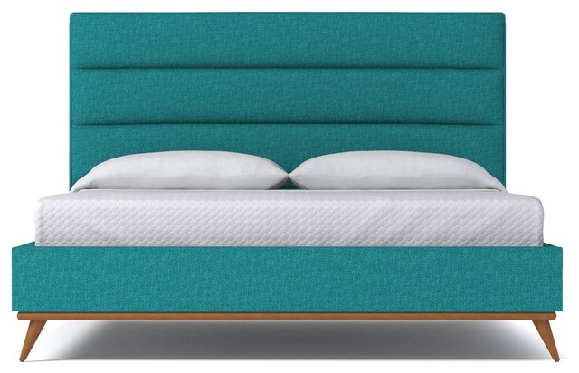 Cooper Upholstered Bed, Ocean Blue, Eastern King
