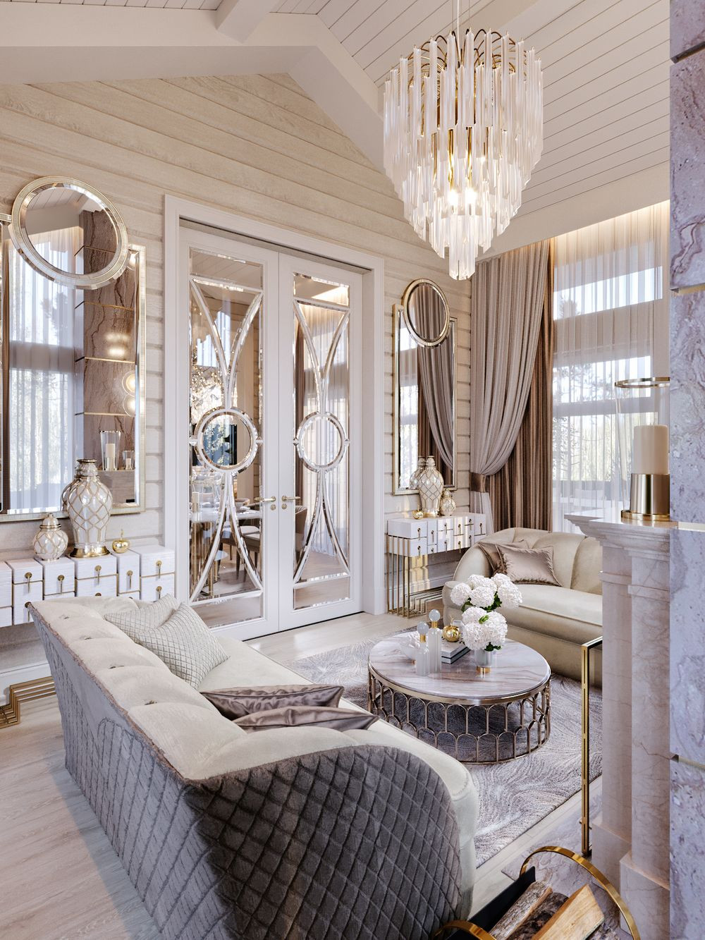 КП Руза Фэмили, каминная