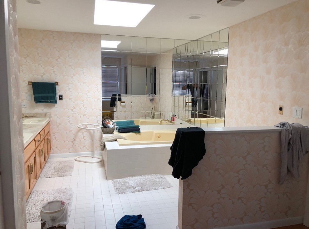 Porcelain Carrara  Master Bathroom