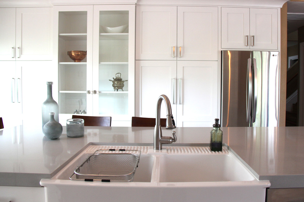 Inspiration for a transitional kitchen remodel in Orange County