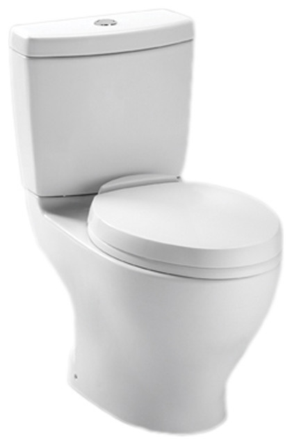 Toto CST412MF.10#01 Cotton White Aquia 2-Flush Toilet, 10" Rough-in