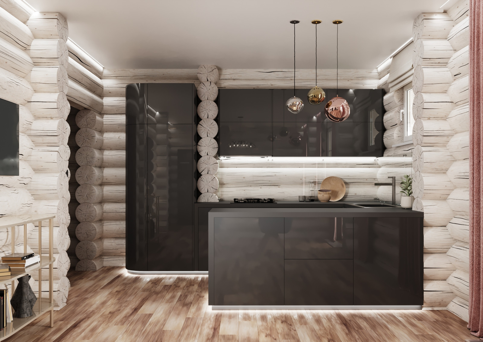 Бревенчатый дом в Подмосковье