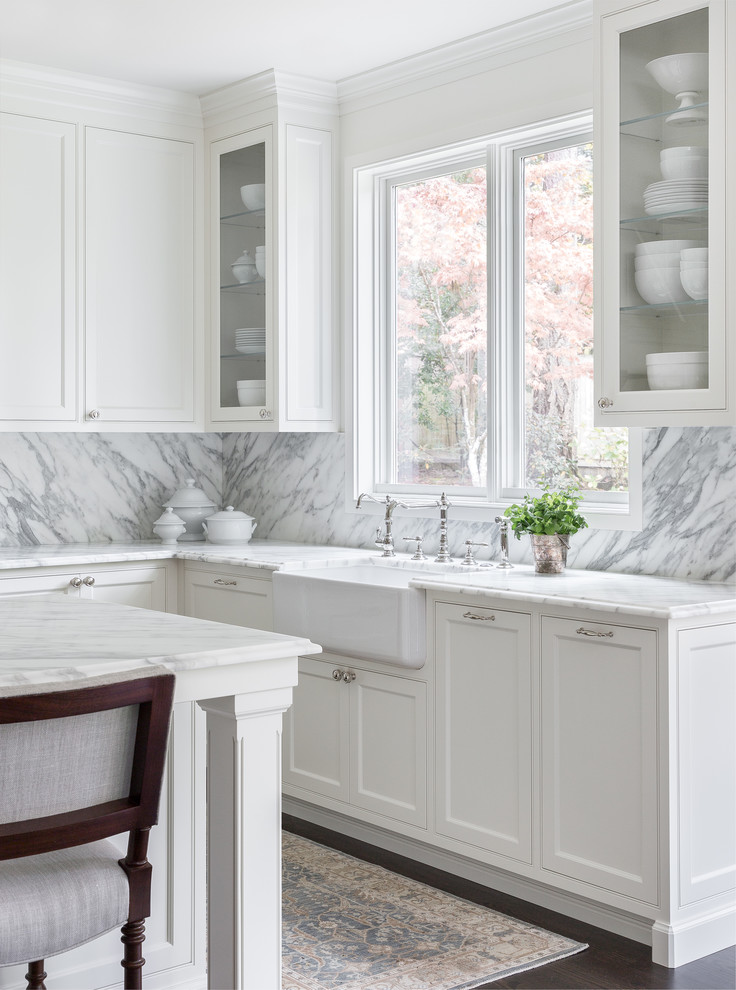 Transitional kitchen photo in Seattle
