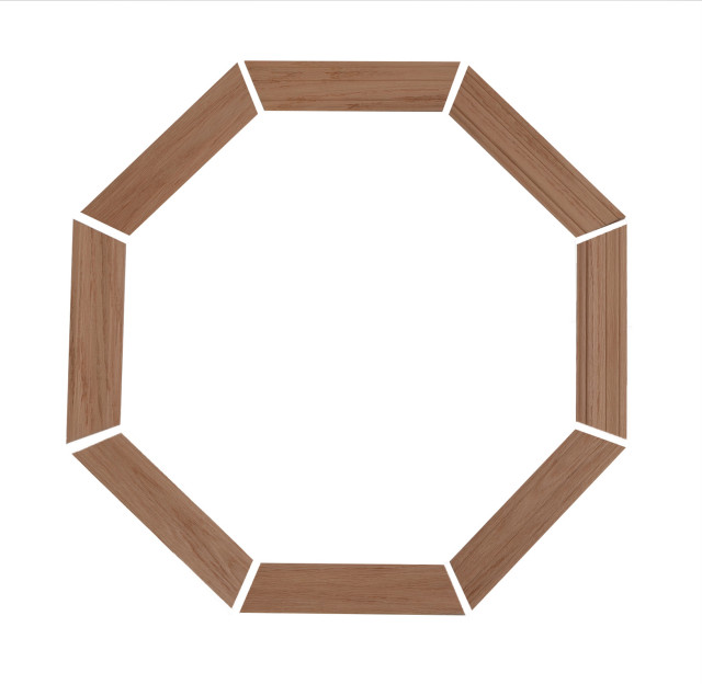 Trim Kit for Poly Stationary Octagon Window, Large Transitional