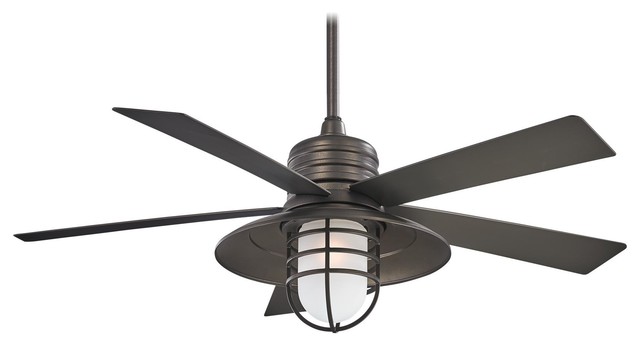 Minka Aire Rainman Smoked Iron 54 Outdoor Ceiling Fan