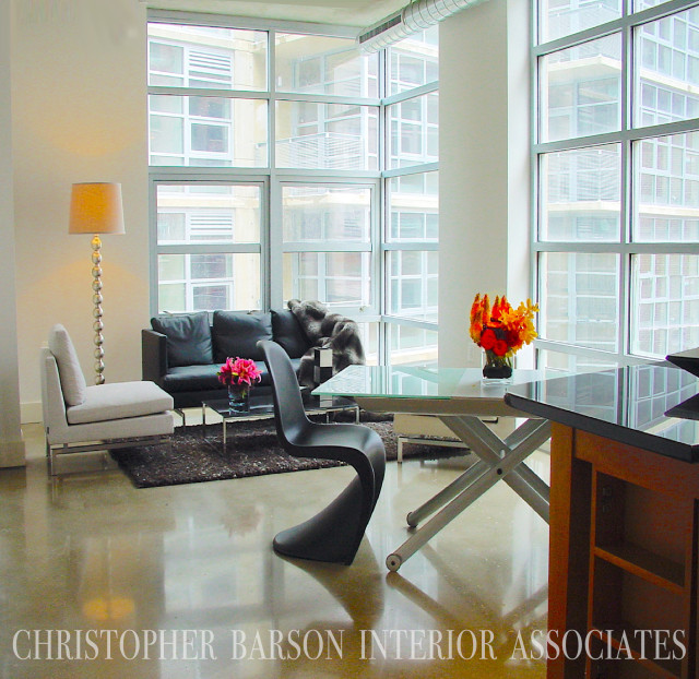 The Desoto Apartments Model Unit, Washington, DC Modern Family Room