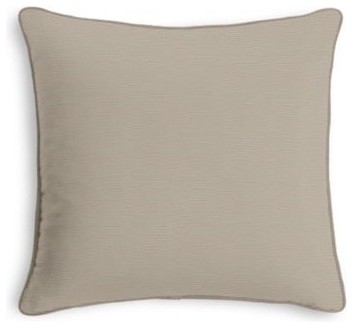 Oyster Cotton Sateen Custom Throw Pillow