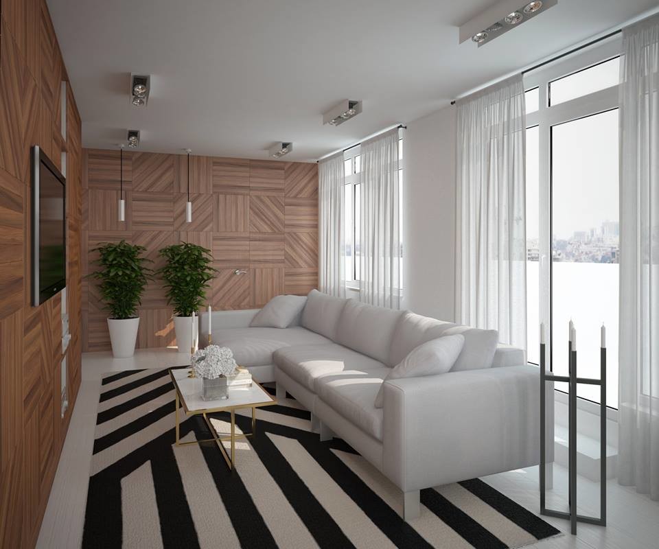 Black&White Квартира, 90 кв.м.