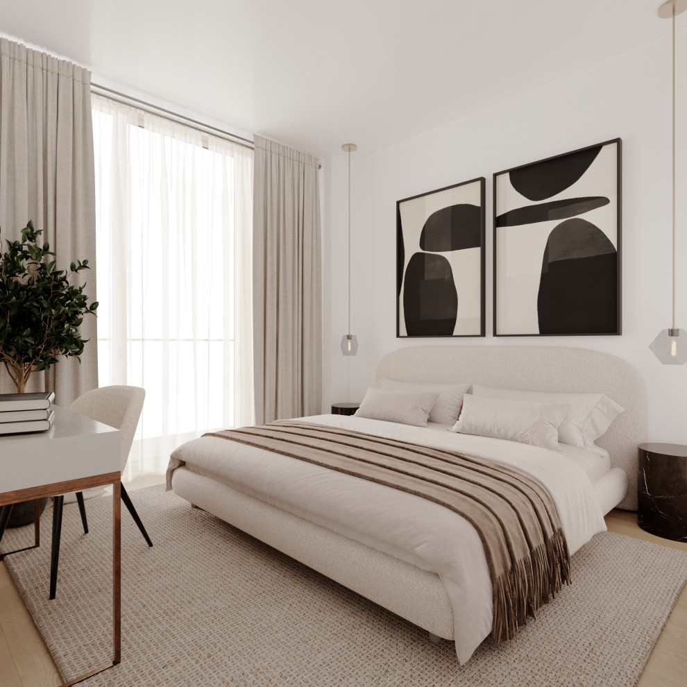 Small Modern Bedroom Interior Design - Modern - Bedroom - Miami - by ...