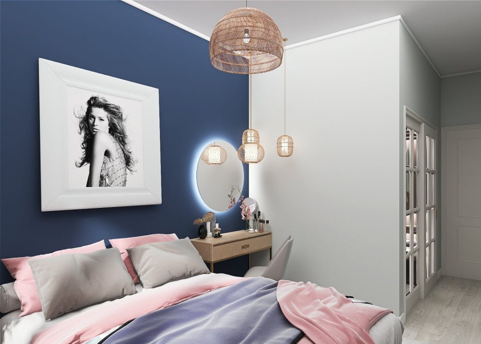 Квартира в современном стиле с яркими акцентами