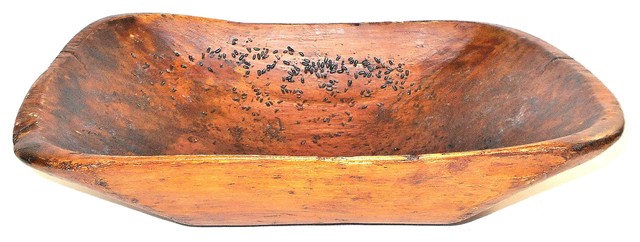 Large Primitive Carved Wooden Bowl Rustic Wood Dough Bowl Rustic Decorative Bowls By Cozy Cottage Home Furnishings