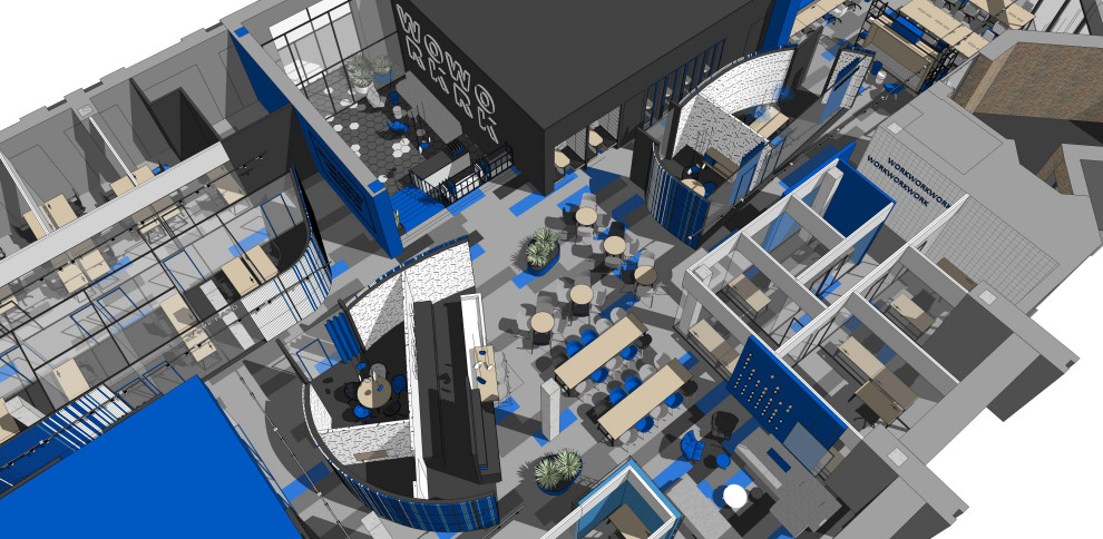 коворкинг в синем