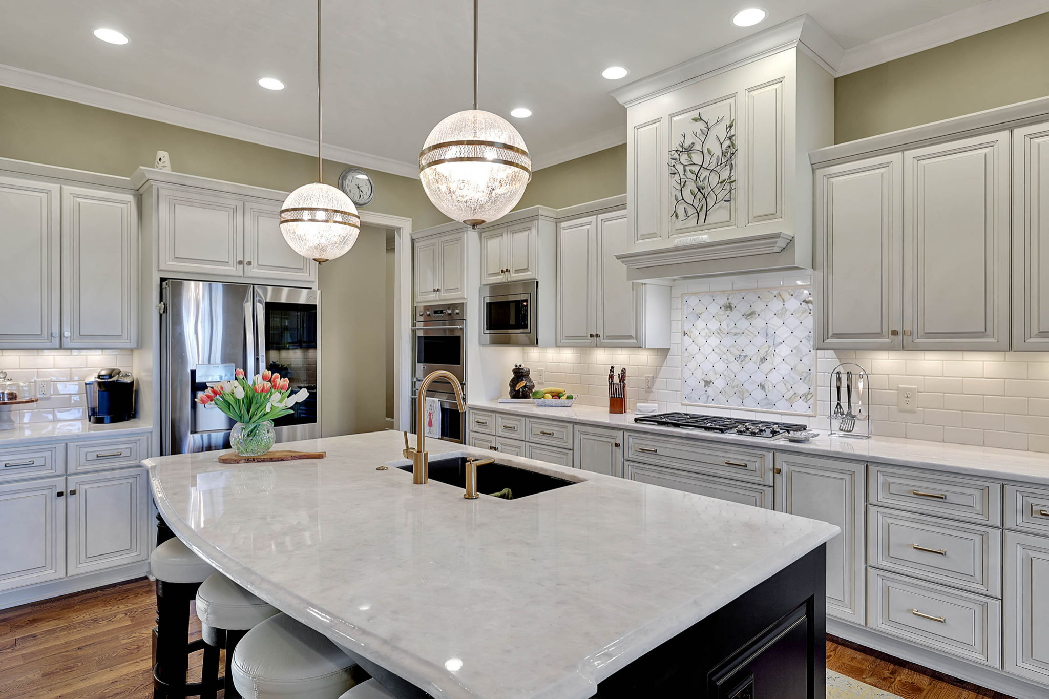 KITCHEN REMODEL: New island is MARBLEOUS