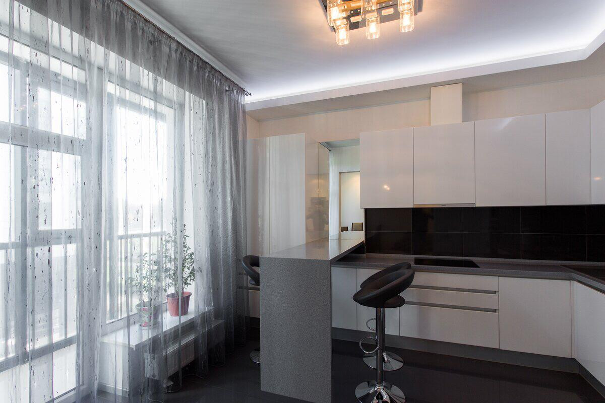 Кухни под заказ (белый глянец)