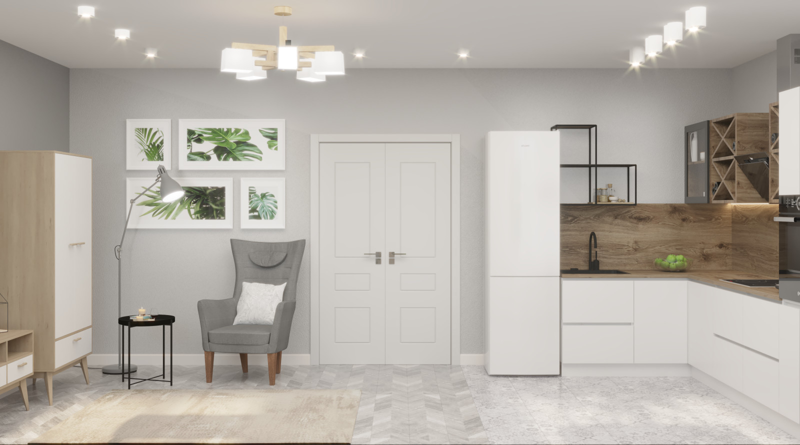 Трехкомнатная квартира