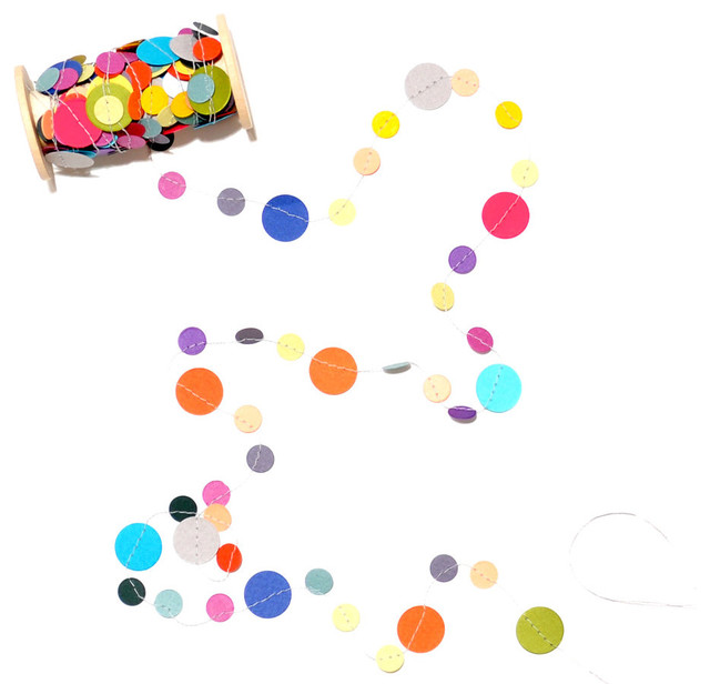 Rainbow Confetti Garland by Kristina Marie