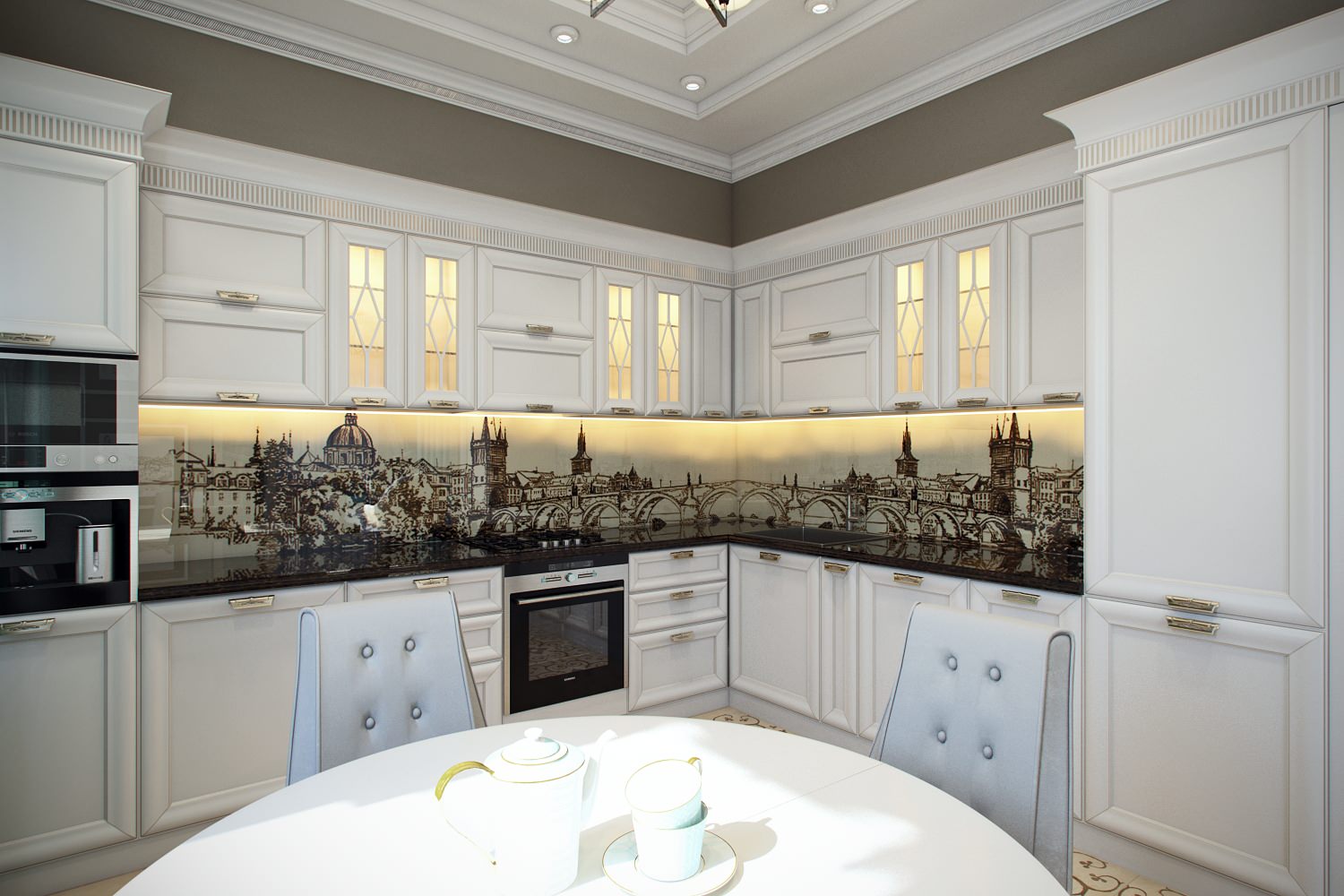 Дизайн интерьера загородного дома г. Москва КП Новое Лапино