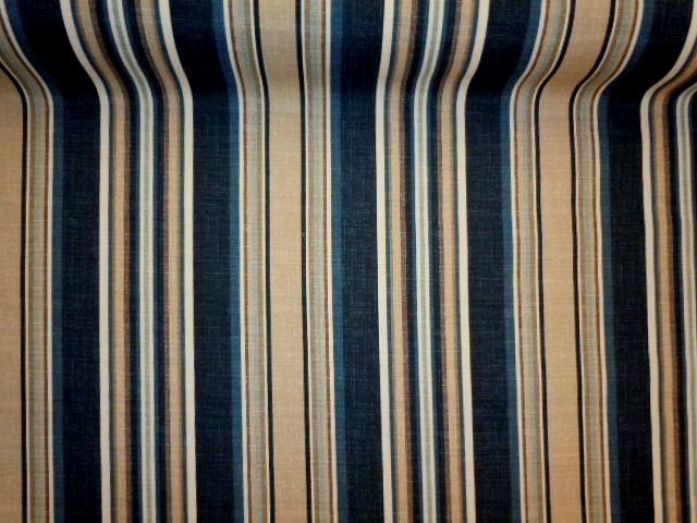 Outdoor Fabric Pattern Navy Stripe