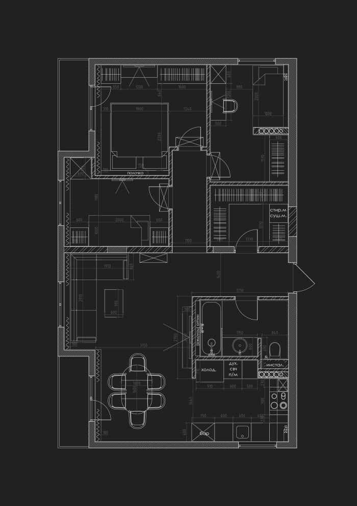 Квартира для семьи в Сочи (ЖК На Калужской)