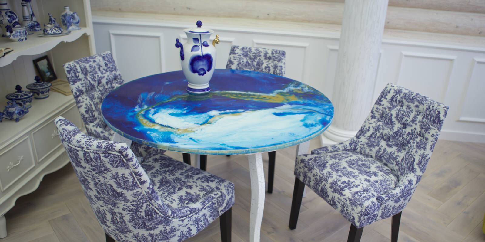 Гостиная Гжель