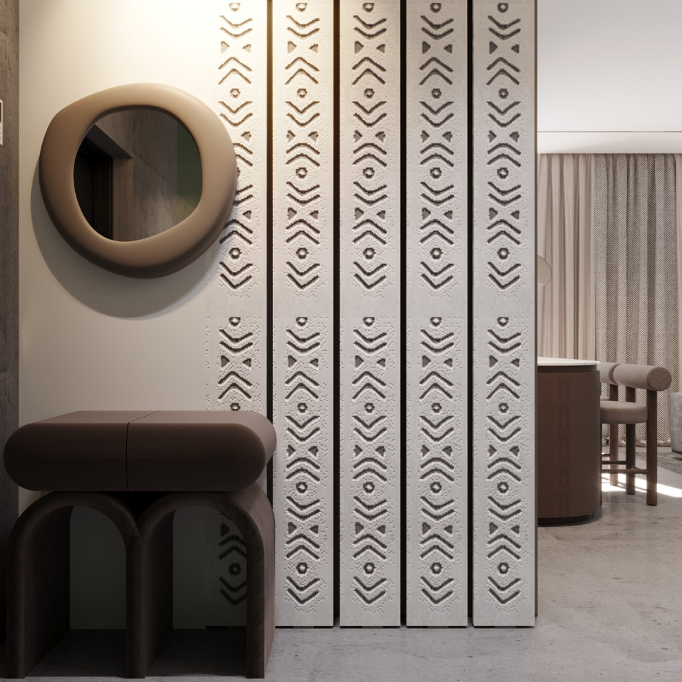 Квартира с этническим декором, 100 м2