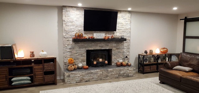 Fireplace Remodel farmhouse-living-room