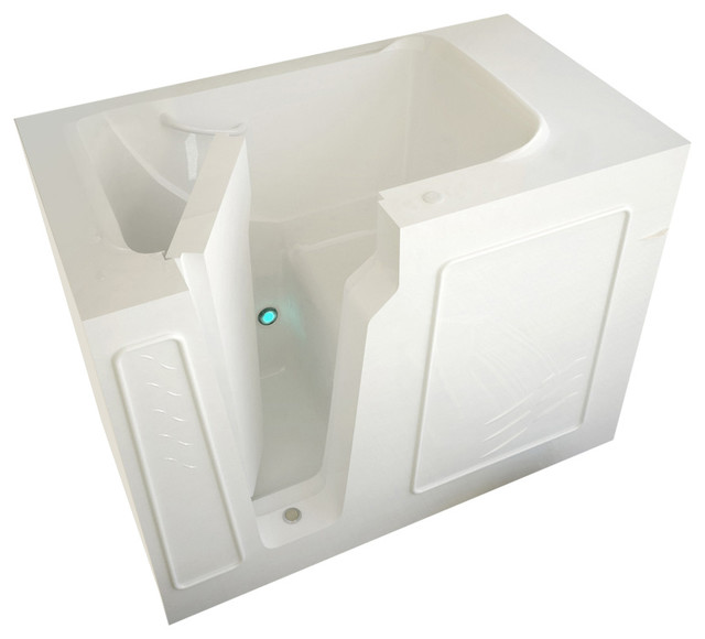 MediTub WalkIn 29 x 52 Left Drain Biscuit Soaking WalkIn Bathtub, 52