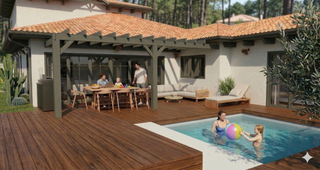AVP - R&eacute;novation d'une Maison - Arcachon contemporary-deck