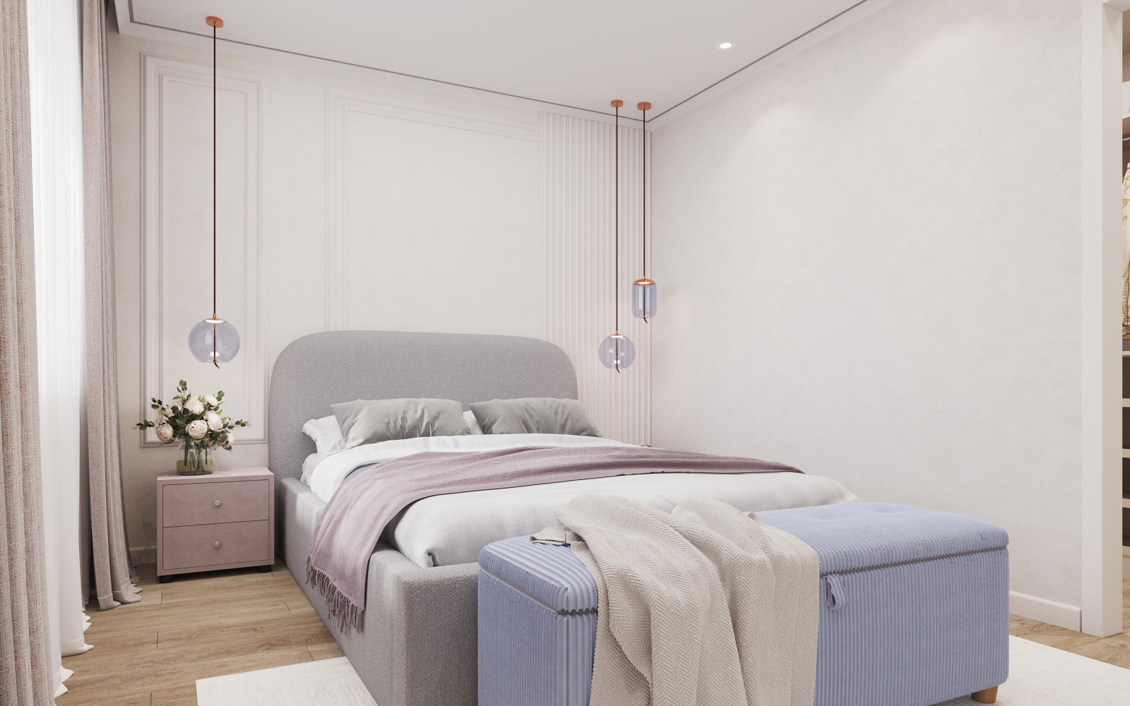 Квартира 80 м2 для семьи с двумя дочками