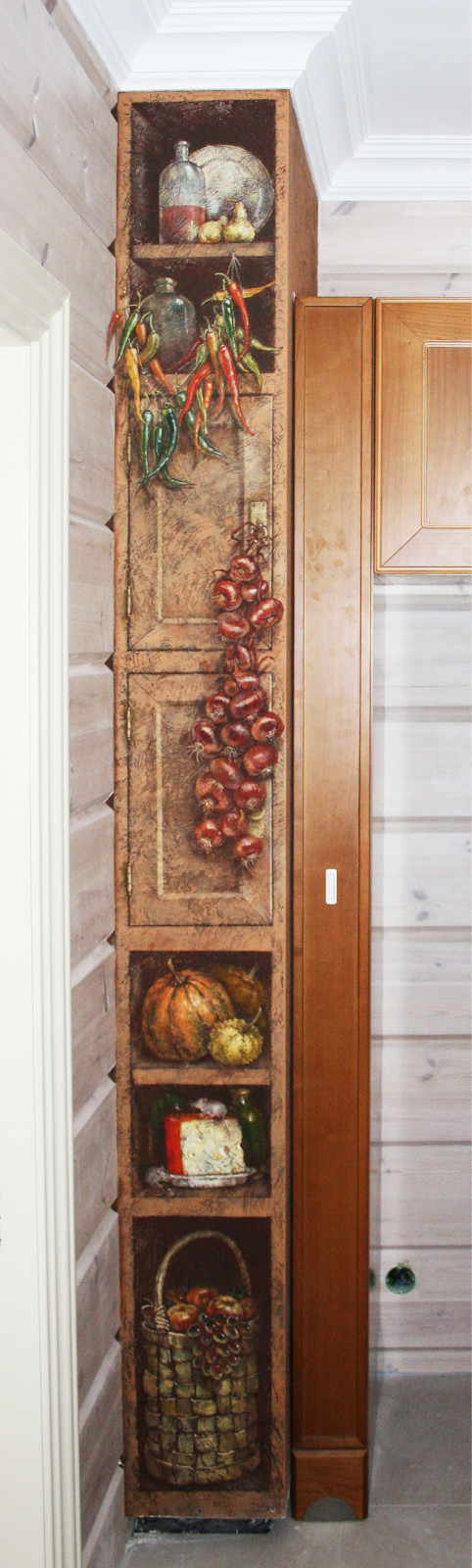 Роспись на коробе воздуховода