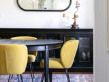 Transitional Dining Room by Brakefield Design Collective