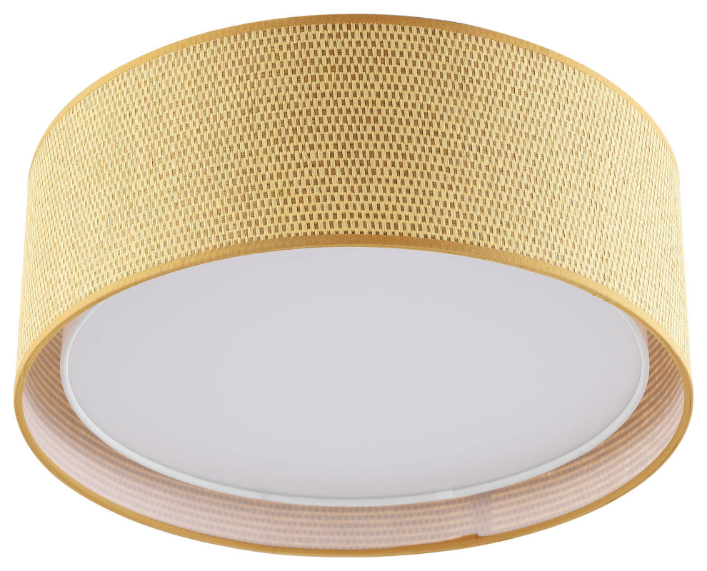 19.7" Drum Flush Mount Ceiling Light - Contemporary - Flush-mount ...