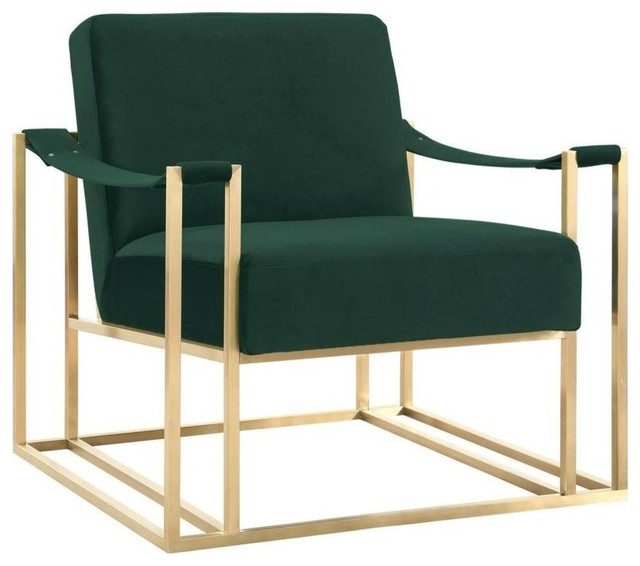 Baxter Forest Green Velvet Chair Contemporary Armchairs And Baxter Forest Green Velvet Chair Contemporary Armchairs And Accent Chairs By Tov Furniture