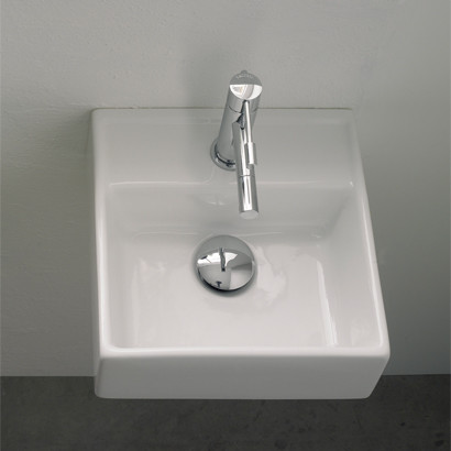 Small Square Wall Mounted Bathroom Sink