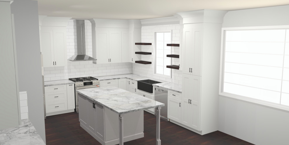 3d Rendering of Kitchen Renovation