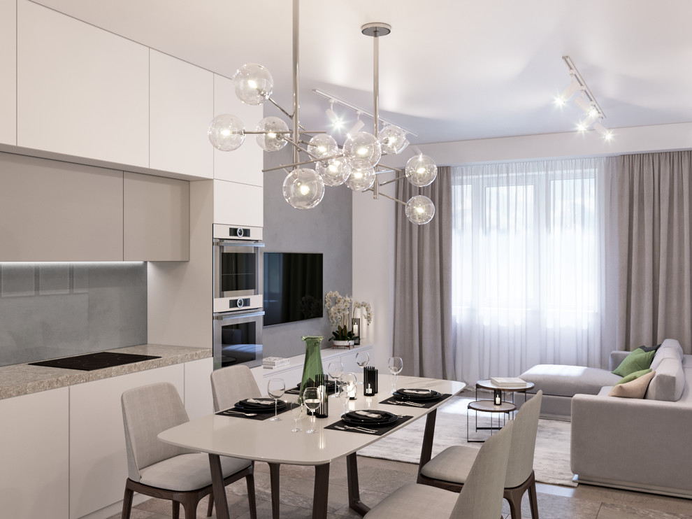 Сдержанный интерьер жилой квартиры