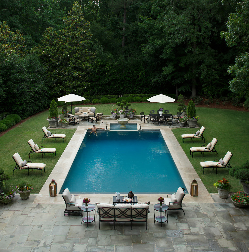 Inspiration for a modern pool remodel in Birmingham