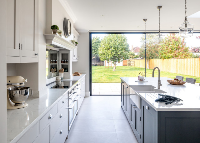 Thames Ditton Painted Shaker Kitchen traditional-kitchen